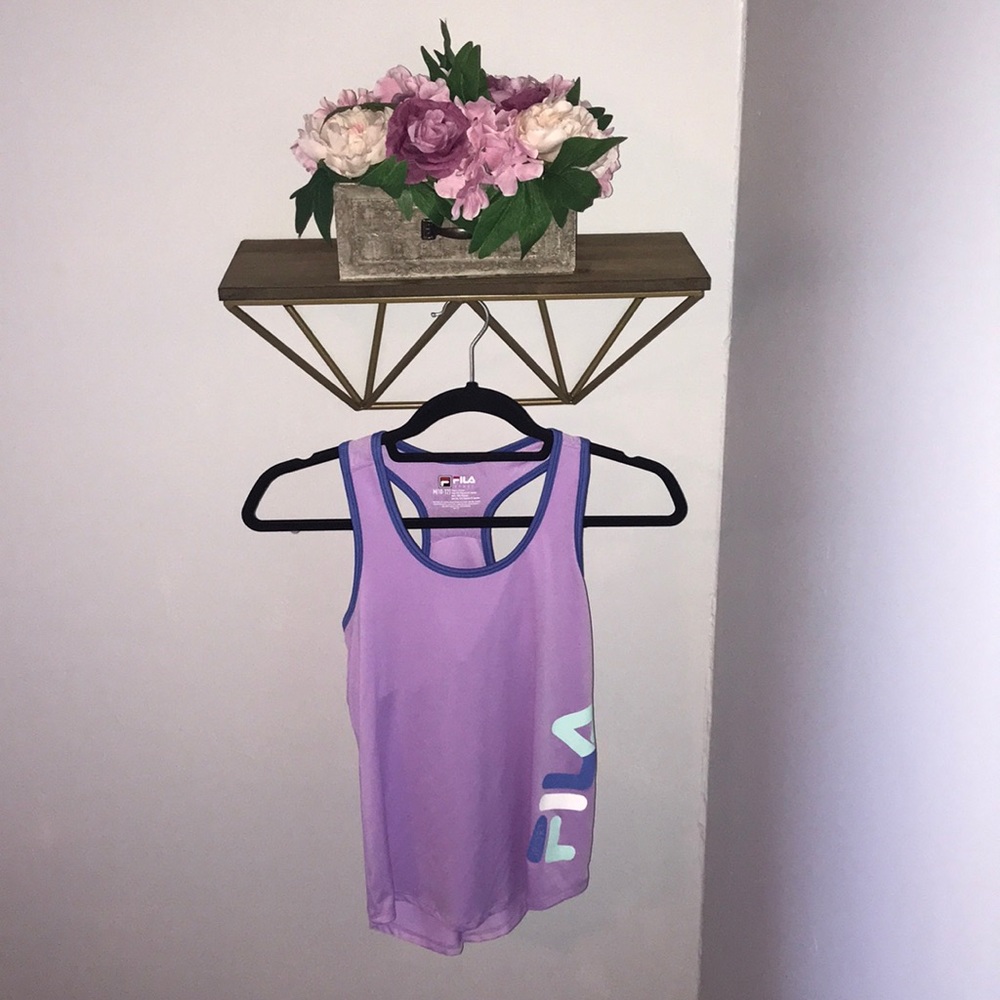 Girls Fila purple tank top